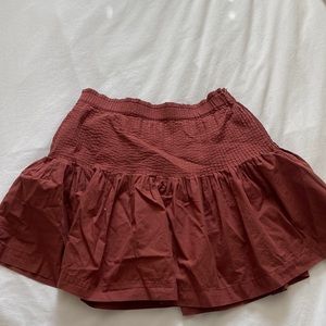 Burnt orange skirt